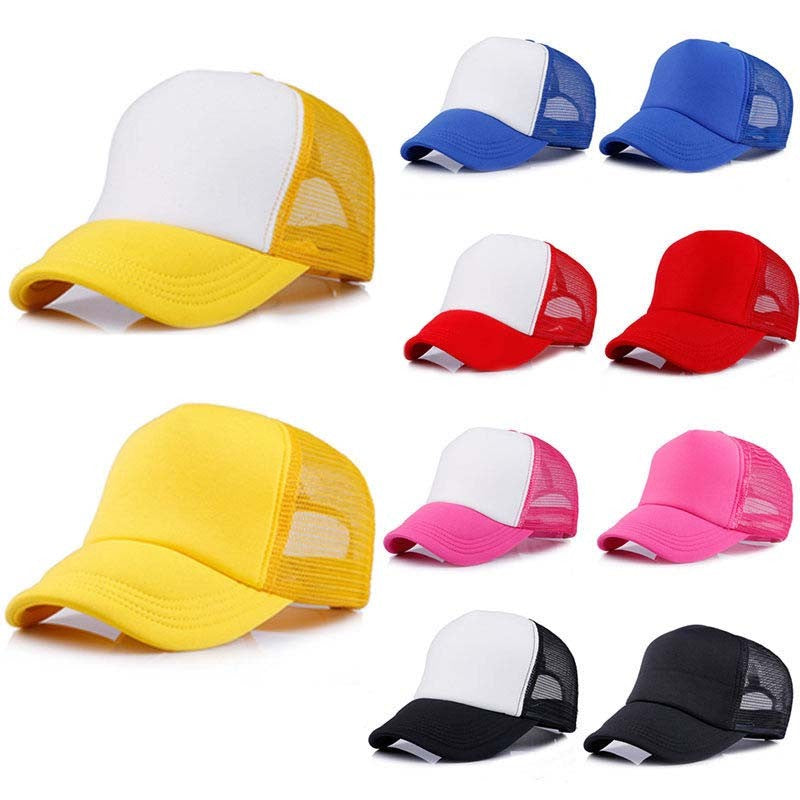 Kids Summer Hat - White Yellow - Fashion - Accessories - Headwear - Baseball Cap - Laguna D&W | DAXION mall™