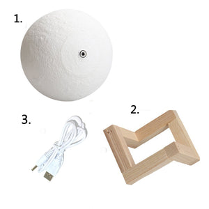 3D Moon Lamp - Lunar Night Light - LED Lamp with USB charging - Home & Garden - Lighting - Lamps - Laguna D&W | DAXION mall™