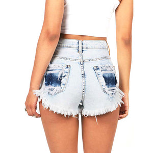 REBECCA - Vintage High Waist Ripped Denim Shorts - Women's Fashion - Apparel - Shorts - caton ATOZ | DAXION mall™