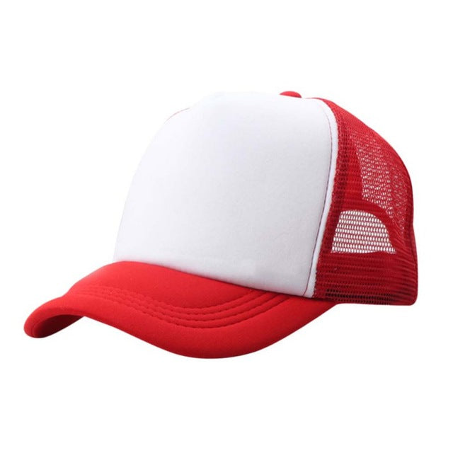 Kids Summer Hat - White Red - Fashion - Accessories - Headwear - Baseball Cap - Laguna D&W | DAXION mall™