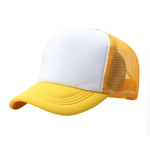 Kids Summer Hat - White Yellow - Fashion - Accessories - Headwear - Baseball Cap - Laguna D&W | DAXION mall™