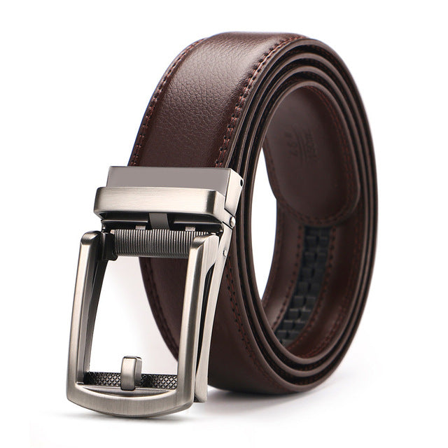 MARVIN - Automatic Ratchet Leather Belt Without Holes - 4 colors - Men's Fashion - Accessories - Belts - LAUWOO® | DAXION mall™