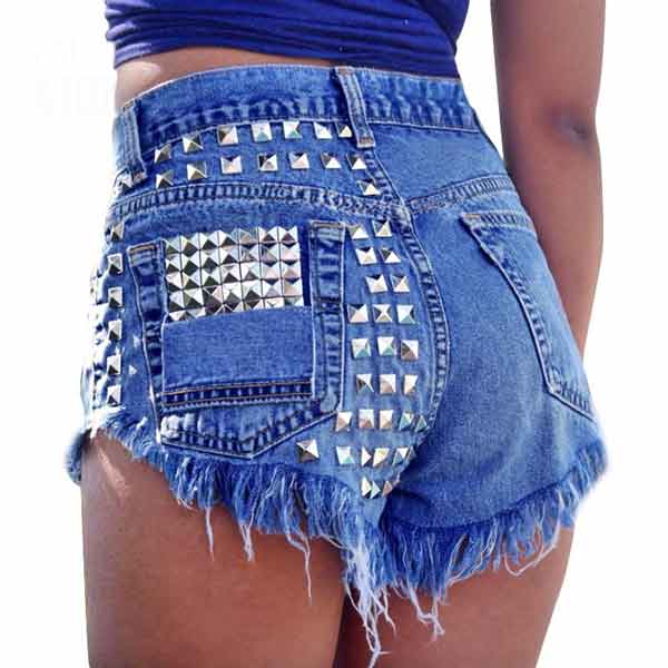 LINDSEY - Vintage High Waist Ripped Denim Jeans Shorts - Women's Fashion - Apparel - Shorts - caton ATOZ | DAXION mall™